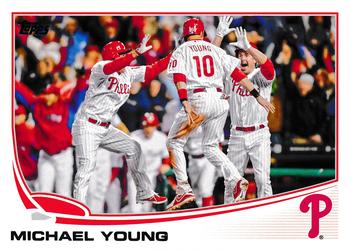 2013 Topps Update #US90 Michael Young Front