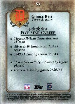 2013 Topps Five Star #53 George Kell Back