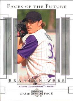 2003 Upper Deck Game Face #137 Brandon Webb Front
