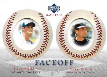 2003 Upper Deck Game Face #177 Greg Maddux / Mike Piazza Front