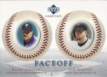 2003 Upper Deck Game Face #181 Randy Johnson / Jeff Bagwell Front
