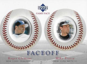 2003 Upper Deck Game Face #190 Roger Clemens / Mike Piazza Front