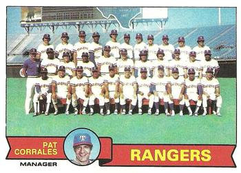 1979 Topps #499 Texas Rangers / Pat Corrales Front