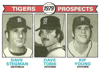 1979 Topps #706 Tigers 1979 Prospects (Dave Stegman / Dave Tobik / Kip Young) Front