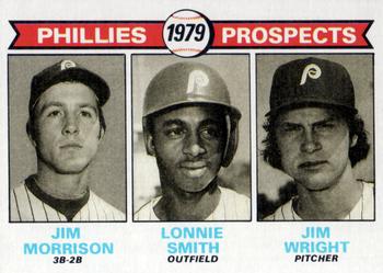 1979 Topps #722 Phillies 1979 Prospects (Jim Morrison / Lonnie Smith / Jim Wright) Front