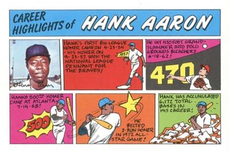 1973 Topps Comics #NNO Hank Aaron Front