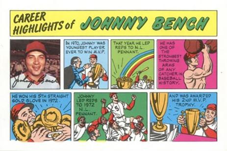 1973 Topps Comics #NNO Johnny Bench Front