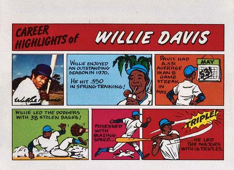 1973 Topps Comics #NNO Willie Davis Front