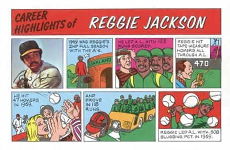 1973 Topps Comics #NNO Reggie Jackson Front