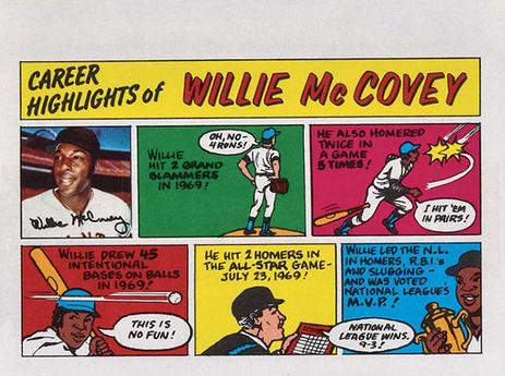 1973 Topps Comics #NNO Willie McCovey Front