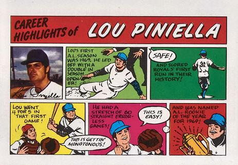 1973 Topps Comics #NNO Lou Piniella Front