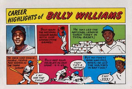 1973 Topps Comics #NNO Billy Williams Front