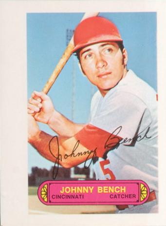 1973 Topps Pin-Ups #NNO Johnny Bench Front