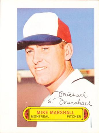 1973 Topps Pin-Ups #NNO Mike G. Marshall Front