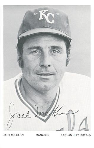 1974 Kansas City Royals Photocards #NNO Jack McKeon Front