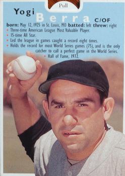 1995 Stouffer's Legends of Baseball #1a Yogi Berra Back