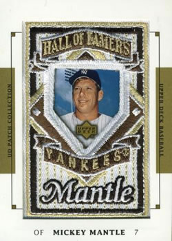 2003 UD Patch Collection #137 Mickey Mantle Front