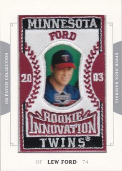 2003 UD Patch Collection #153 Lew Ford Front