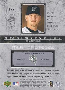 2003 Upper Deck Classic Portraits #177 Tommy Phelps Back