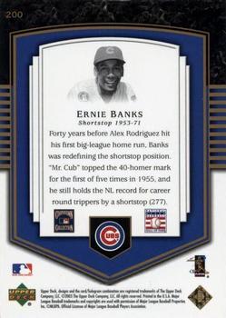 2003 Upper Deck Classic Portraits #200 Ernie Banks Back
