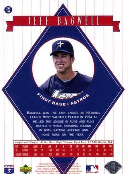 1995 National Packtime #18 Jeff Bagwell Back