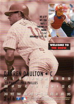 1995 National Packtime Welcome to the Show #2 Darren Daulton Back