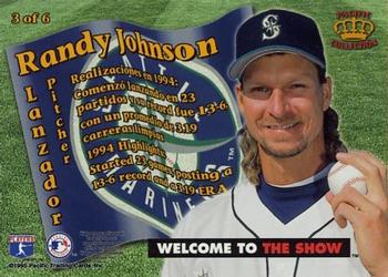 1995 National Packtime Welcome to the Show #3 Randy Johnson Back