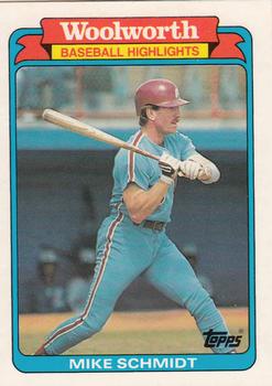 1988 Topps Woolworth Baseball Highlights #7 Mike Schmidt Front