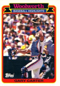1989 Topps Woolworth Baseball Highlights #10 Gary Carter Front