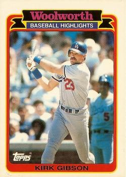 1989 Topps Woolworth Baseball Highlights #2 Kirk Gibson Front