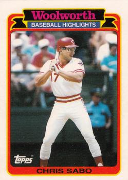 1989 Topps Woolworth Baseball Highlights #6 Chris Sabo Front