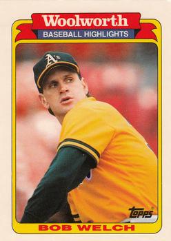 1991 Topps Woolworth Baseball Highlights #4 Bob Welch Front