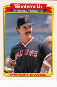 1991 Topps Woolworth Baseball Highlights #10 Dwight Evans Front
