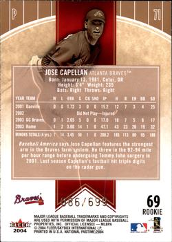 2004 Fleer National Pastime #69 Jose Capellan Back