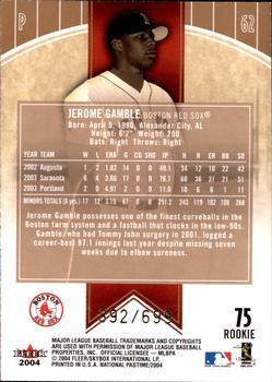 2004 Fleer National Pastime #75 Jerome Gamble Back