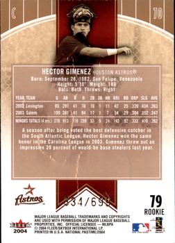 2004 Fleer National Pastime #79 Hector Gimenez Back