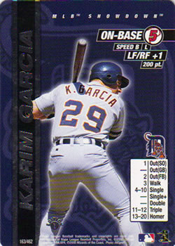 2000 MLB Showdown 1st Edition #163 Karim Garcia Front