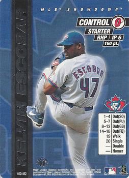 2000 MLB Showdown 1st Edition #452 Kelvim Escobar Front