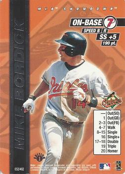 2000 MLB Showdown 1st Edition #052 Mike Bordick Front