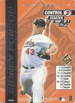 2000 MLB Showdown 1st Edition #059 Sidney Ponson Front
