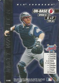 2000 MLB Showdown 1st Edition #015 Matt Walbeck Front