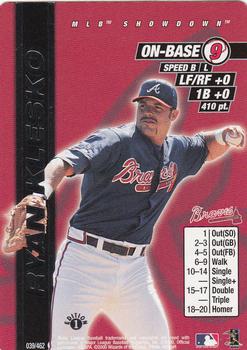 2000 MLB Showdown 1st Edition #039 Ryan Klesko Front