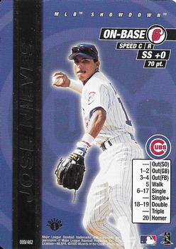 2000 MLB Showdown 1st Edition #089 Jose Nieves Front