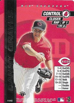 2000 MLB Showdown 1st Edition #114 Danny Graves Front