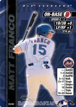 2000 MLB Showdown 1st Edition #283 Matt Franco Front