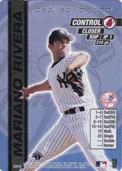 2000 MLB Showdown 1st Edition #309 Mariano Rivera Front