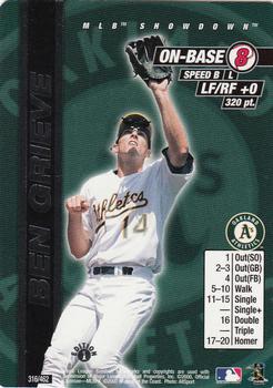 2000 MLB Showdown 1st Edition #316 Ben Grieve Front