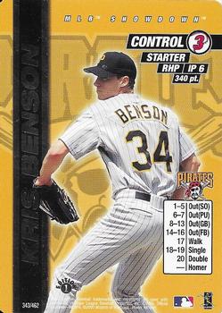 2000 MLB Showdown 1st Edition #343 Kris Benson Front