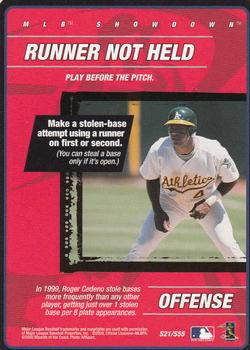 2000 MLB Showdown 1st Edition - Strategy #S21 Runner Not Held Front