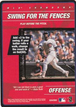 2000 MLB Showdown 1st Edition - Strategy #S24 Swing for the Fences Front